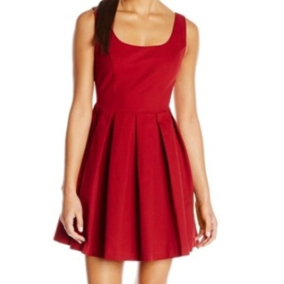 BB Dakota Dresses & Skirts - BB Dakota Red Dane Fit & Flare Dress NWOT
